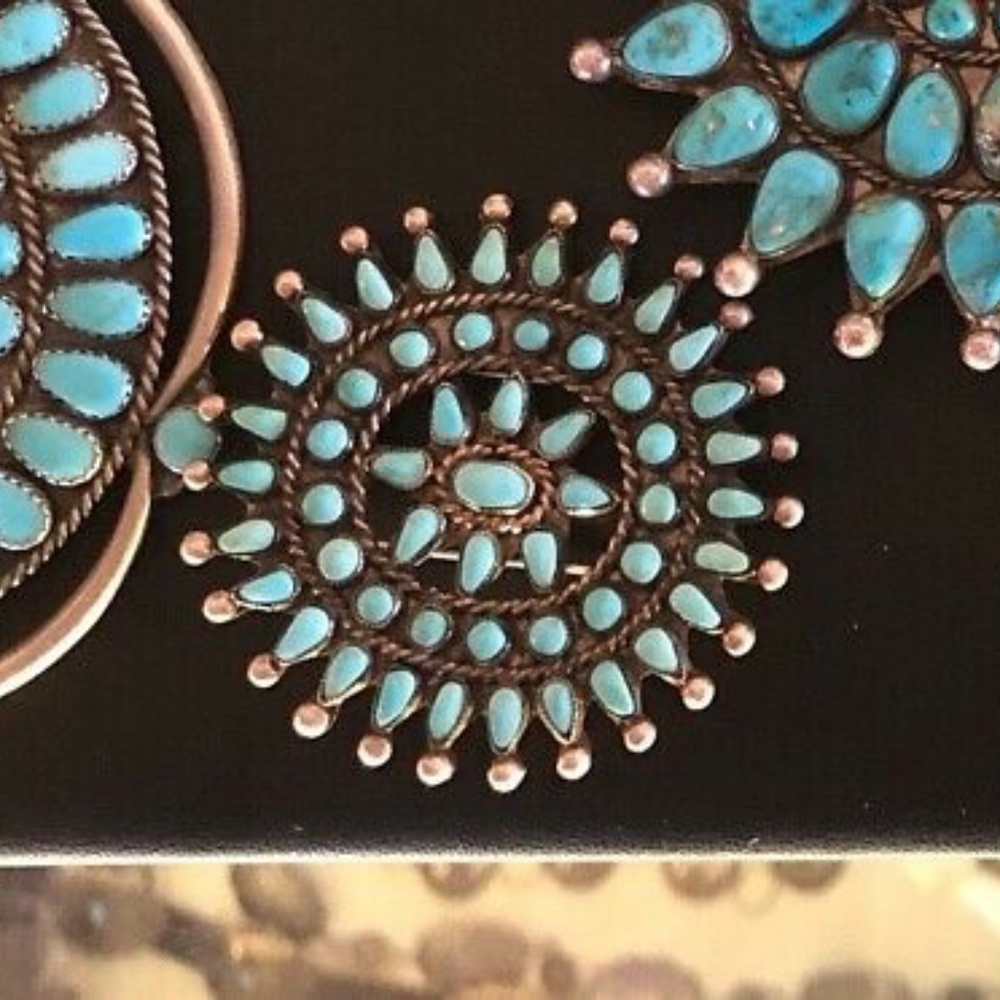 Zuni Turquoise Pin